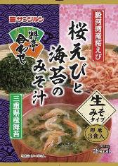 即席料亭合わせ桜えびと海苔のみそ汁