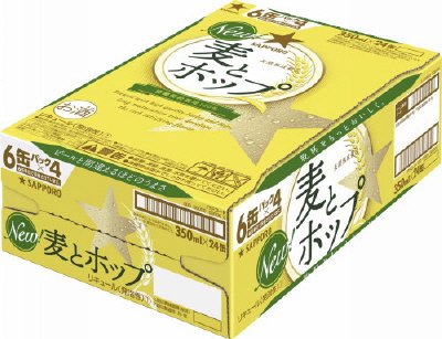 サッポロ　麦とホップ缶３５０　６缶×４