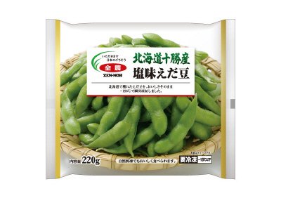 北海道十勝産　塩味えだ豆