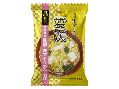 愛媛　愛媛県産真鯛とゆずそうめんのお椀