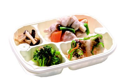 糖質コントロール四点惣菜　鶏の治部煮セット