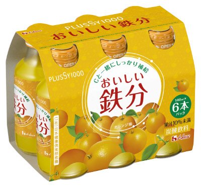 ＰＬＵＳＳＹ１０００　おいしい鉄分６本パック