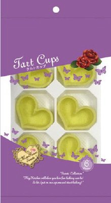 タルトカップ ハート S レモンイエロー