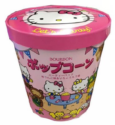 ポップコーンパーティーパック（サンリオ）焼りんご味＆いちごﾐﾙｸ味