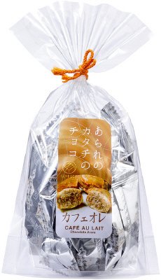 あられのカタチのチョコ（カフェオレ）