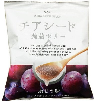 チアシード蒟蒻ゼリー　ぶどう味