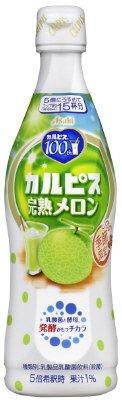 「カルピス」完熟メロン　プラスチックボトル　１ケース１２本入り
