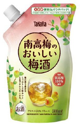 ＴａＫａＲａ「南高梅のおいしい梅酒」５００ＭＬエコパウチ