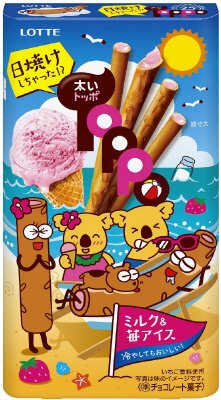 太いトッポ＜ミルク＆苺アイス＞