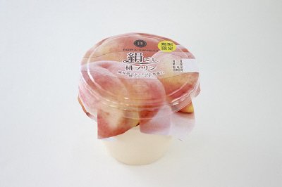 絹ごし桃プリン