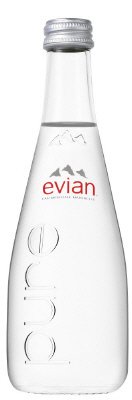 エビアン　グラスボトル　３３０ｍｌ