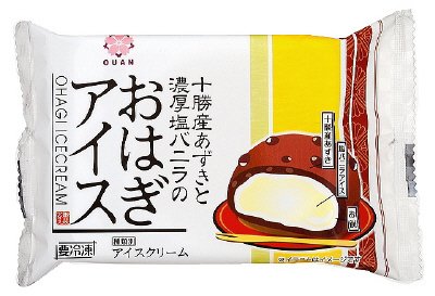 十勝産あずきと濃厚塩バニラのおはぎアイス