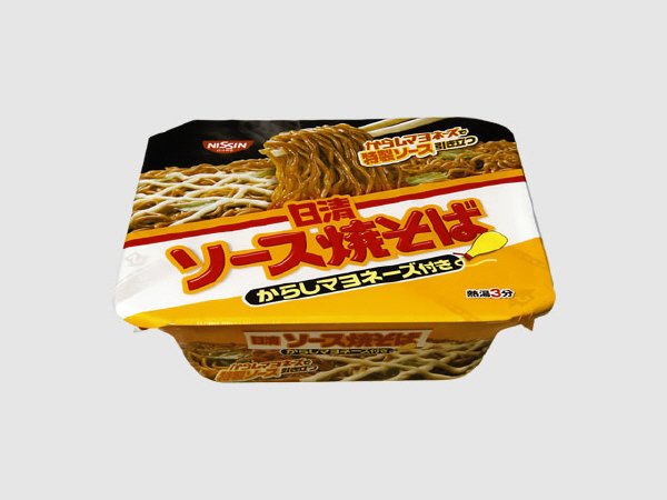 日清ソース焼そばカップ　からしマヨネーズ