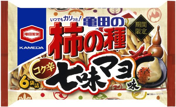 亀田の柿の種コク辛七味マヨ味６袋詰
