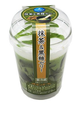 抹茶黒糖ゼリー