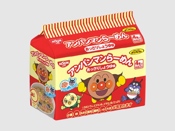 アンパンマンらーめん　あっさりしょうゆ味　４食入り