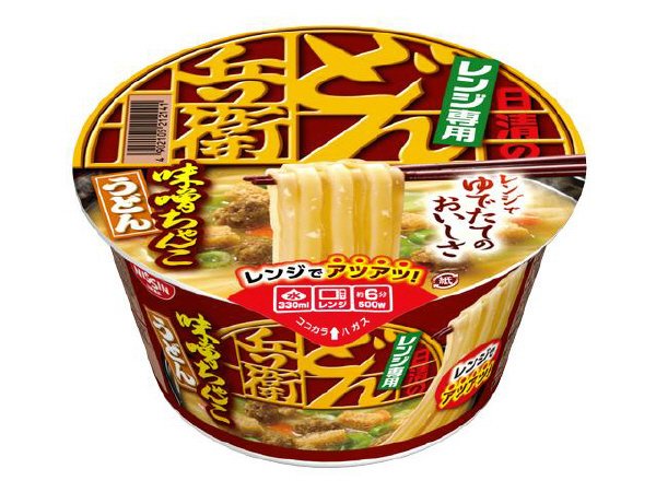 レンジどん兵衛味噌ちゃんこうどん