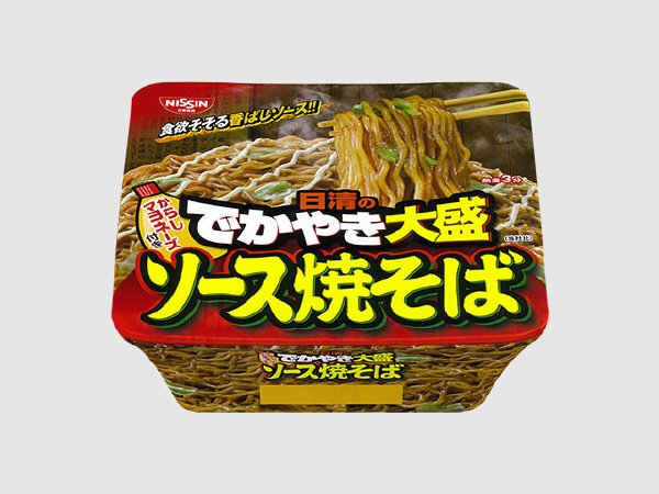 日清のでかやき大盛　ソース焼そばからしマヨネーズ付き