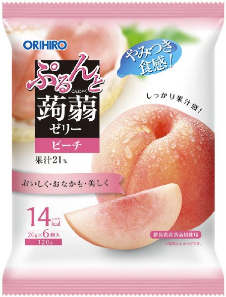 ぷるんと蒟蒻ゼリーパウチ　ピーチ