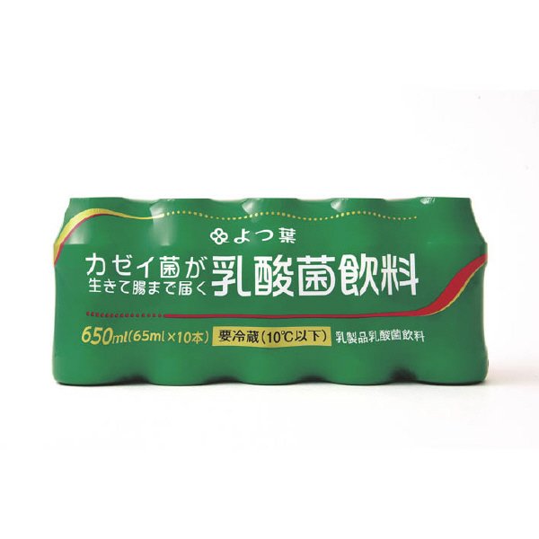 よつ葉カゼイ菌が生きて腸まで届く乳酸菌飲料65ml×10本