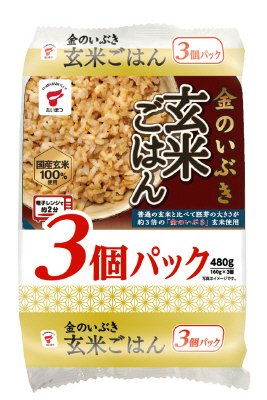 金のいぶき玄米ごはん　3個パック