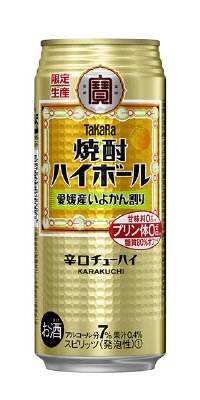 タカラ「焼酎ハイボール」＜愛媛産いよかん割り＞５００ＭＬケース