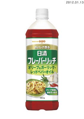 日清フレーバーリッチオリーブ＆ガーリック・レッドペパーオイル　1000gポリ