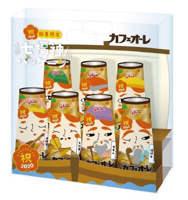 カフェオーレ七福神パッケージ