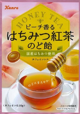 ピーチ香るはちみつ紅茶のど飴