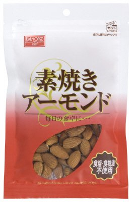 素焼きアーモンド　チャック付き