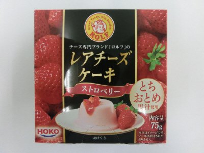 ロルフ　レアチーズケーキ（ストロベリー）７５ｇ