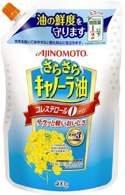 AJINOMOTOさらさらキャノーラ油　400gエコパウチ