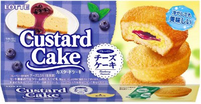 カスタードケーキ＜ブルーベリーチーズケーキ＞