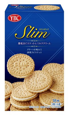 スリムサンド　薄焼きビスケット＆ミルククリーム