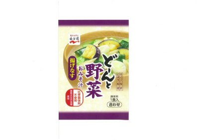どーんと野菜おみそ汁　化学調味料不使用　揚げなす