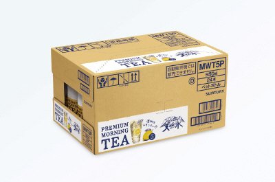 サントリー天然水　ＰＲＥＭＩＵＭ ＭＯＲＮＩＮＧ ＴＥＡ レモン（ケース）