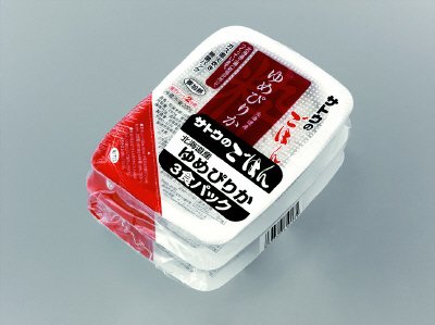 北海道産ゆめぴりか３食パック　北海道限定