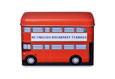 ロンドンバスレッド缶イングリッシュブレックファストティー