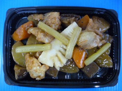 ちぎり揚げと野菜の煮物