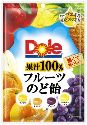 ドール果汁１００％フルーツのど飴アソート袋