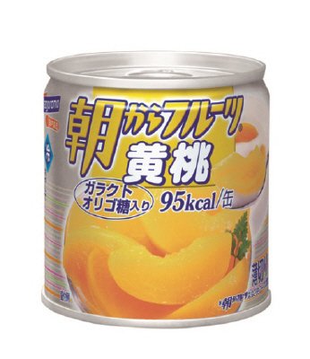 朝からフルーツ黄桃