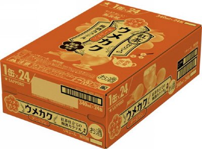 サッポロ　ウメカク　紅茶仕立ての梅酒カクテル　ダージリン