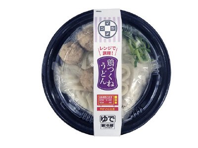 レンジ鶏つくねうどん
