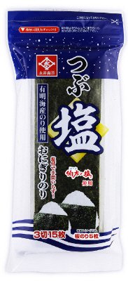 つぶ塩おにぎりのり３切１５枚