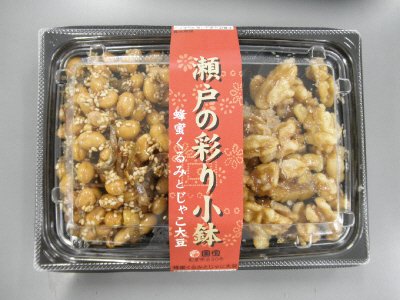 瀬戸の彩り小鉢（蜂蜜くるみとじゃこ大豆）