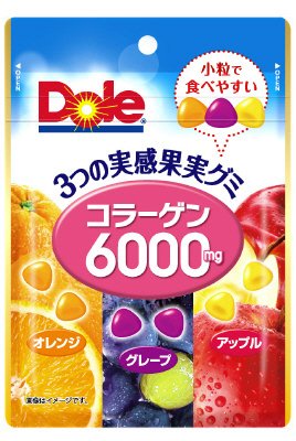 ドール３つの実感果実グミ（コラーゲン６０００ｍｇ）