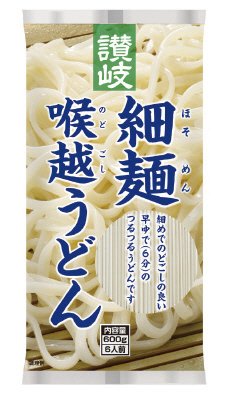 讃岐細麺喉越うどん