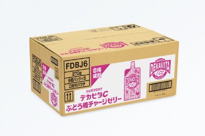 デカビタＣ　ぶどう糖チャージゼリー　２７０ｇ　６個パック　ケース