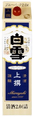上撰白雪ブルーパック2Lパック詰