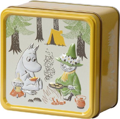 缶入りムーミンビスケットココア